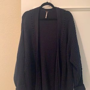 Free People Nightingale Cardigan Black Size Small